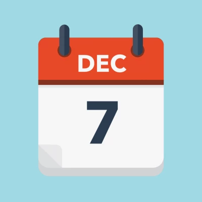 Calendar icon showing 7th December